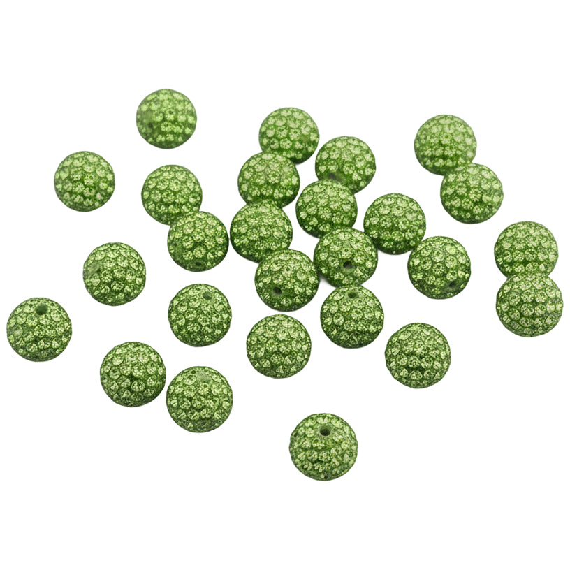 Sparkle Rhinestone Clay Beads Round Disco Spacer Beads for Jewelry Making, Bracelets, Earrings and DIY Craft Projects