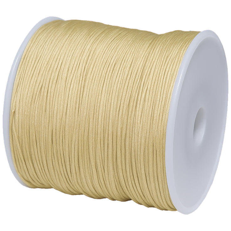 1mm Cotton Waxed Cord 175 Yards String for Jewelry Making, Beading, and Bracelets
