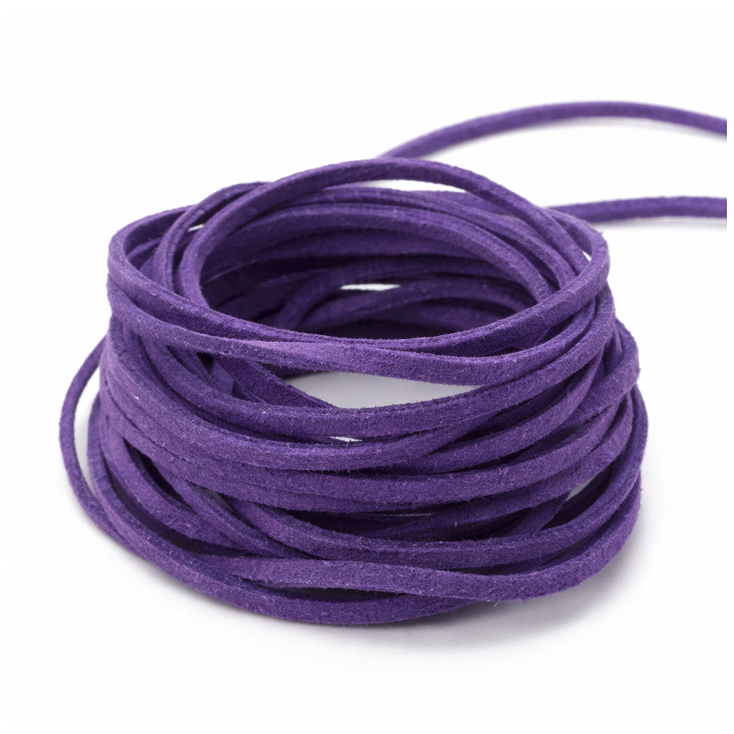 3mm Flat Genuine Leather Cord Brown 5.5 Yards Natural Leather Lacing for Jewelry, Bracelets, Necklaces and Crafts