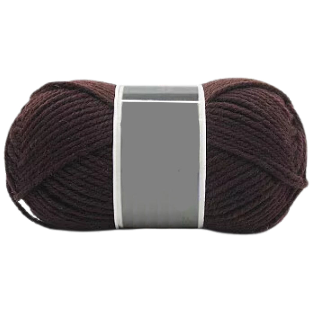Bulky Merino Wool and Acrylic Blended Knitting Yarn for Craft Projects, 100 Grams/3.53oz 120 Yards