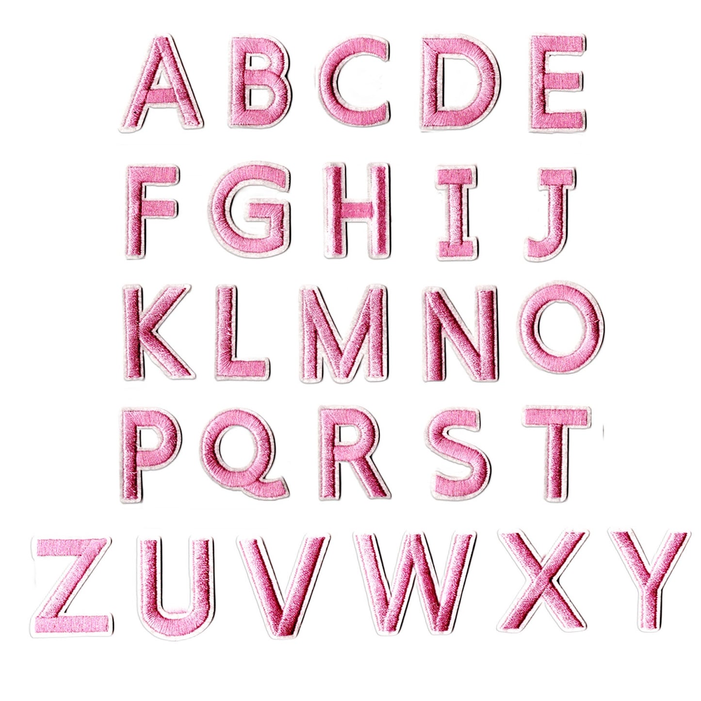 Iron-On Alphabet and Number Embroidered Patches for Clothing, Hats, Jeans, DIY Crafts and Sewing Repairs
