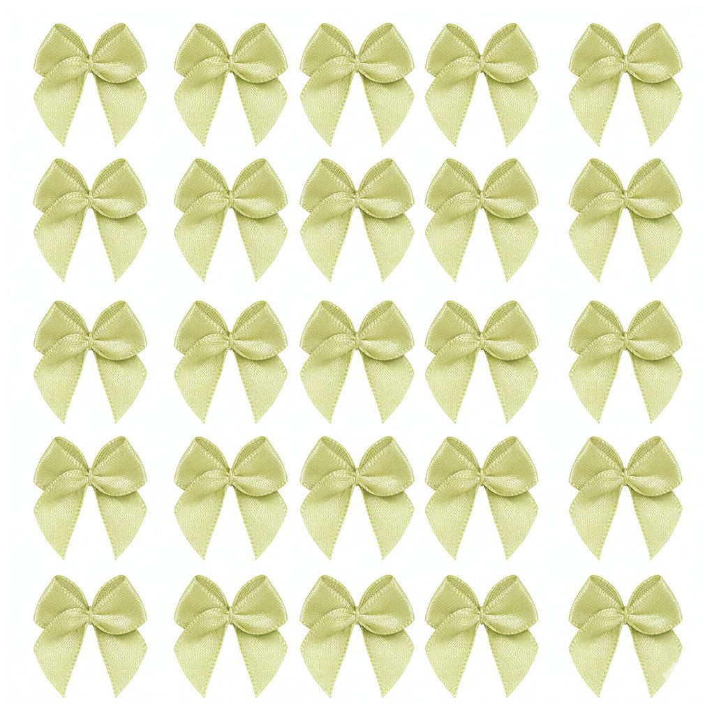 1 Inch Mini Satin Ribbon Bows for DIY Crafts Wedding Decor and Gift Box Decoration