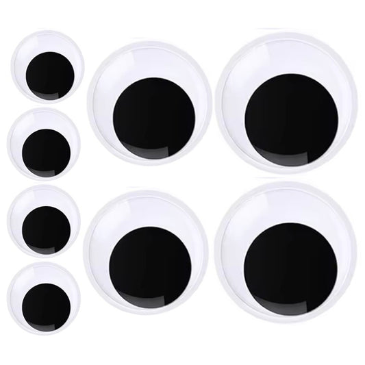 Large Self Adhesive Wiggle Googly Eyes for Crafts Halloween Decorations and DIY Projects