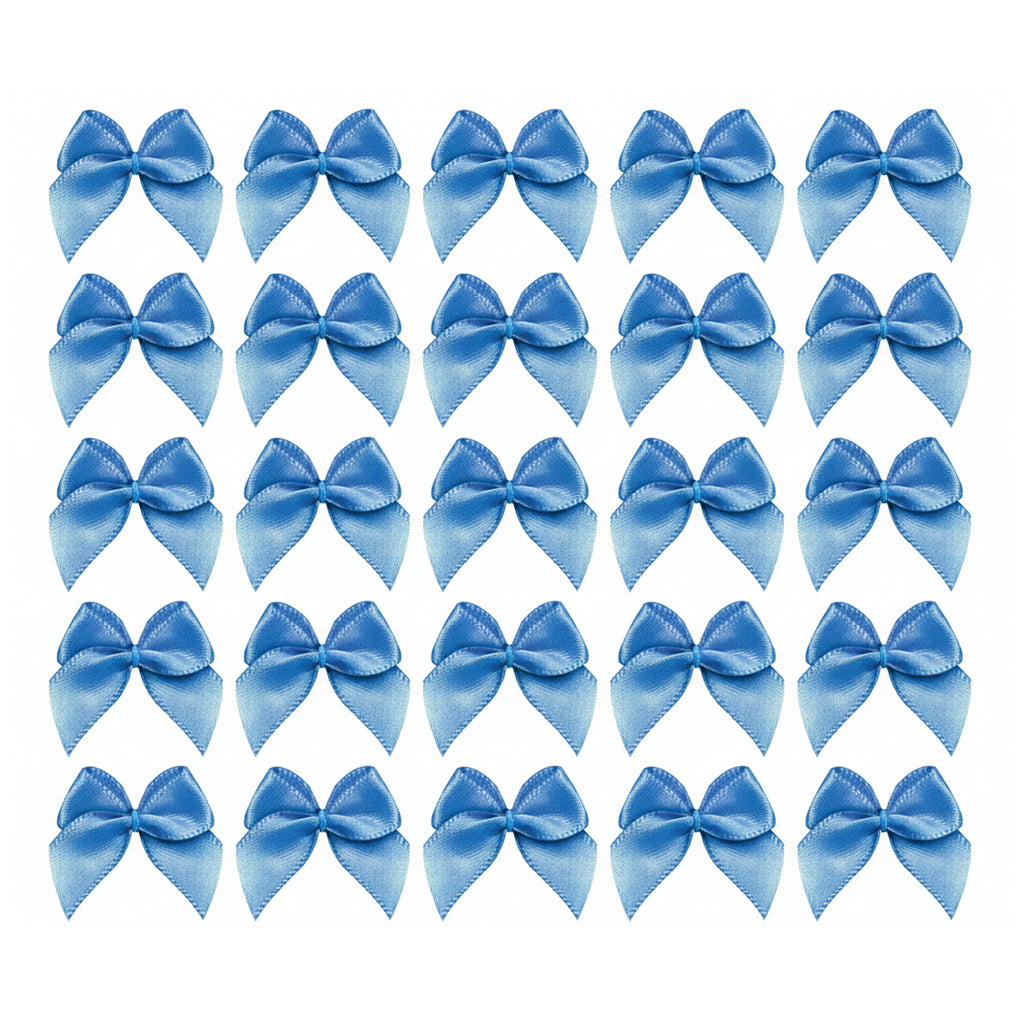 1 Inch Mini Satin Ribbon Bows for DIY Crafts Wedding Decor and Gift Box Decoration