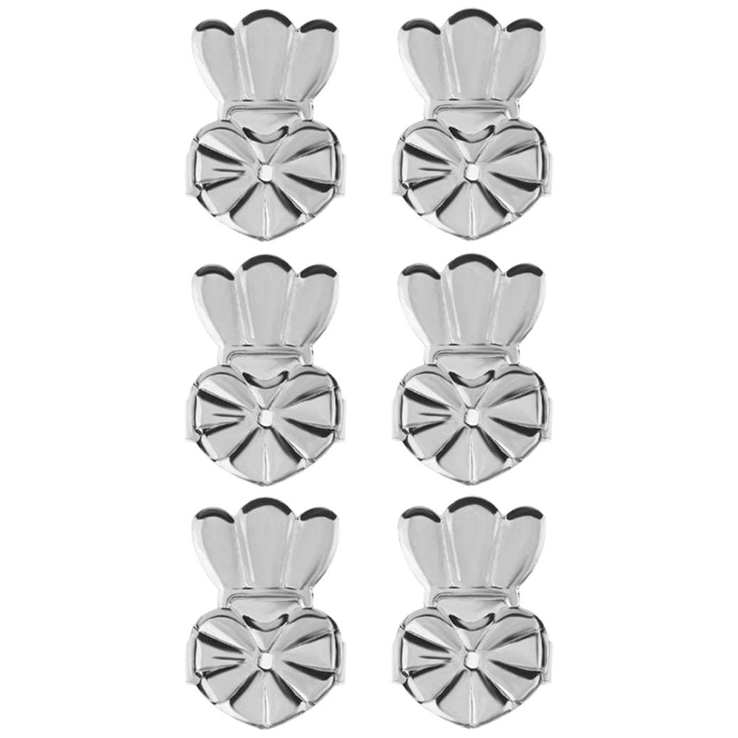 Clear Earlobe Support Backs for Drooping Ears, Lifts Heavy Earrings, Fits Standard 20G 0.8mm Posts, 3 Pairs