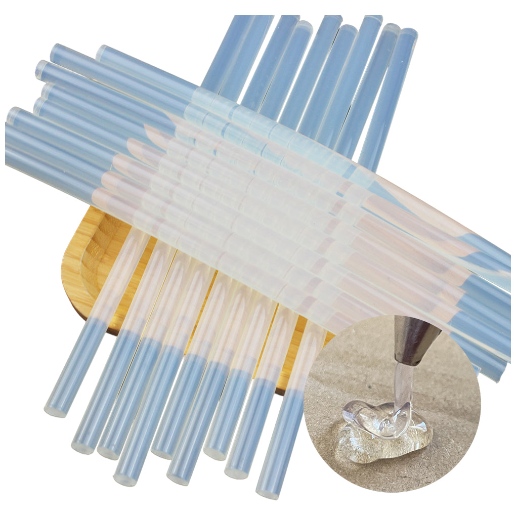 Clear Hot Glue Sticks for Full Size Glue Guns, All Temperature Safe and Long Working Time