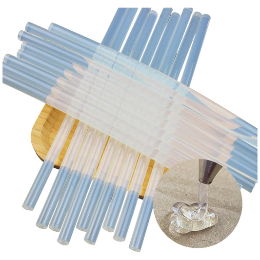 Clear Hot Glue Sticks for Full Size Glue Guns, All Temperature Safe and Long Working Time