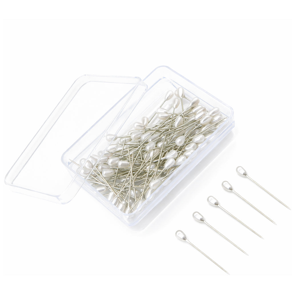 Teardrop Pearl Head Corsage Pins for Wedding Bouquets, Sewing, Jewelry Making and DIY Flower Decoration Crafts
