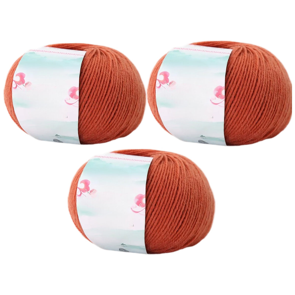 Superwash Wool Yarn, 50grams per Roll DK Weight for Knitting, Crocheting, and Soft Craft Projects, 150 Grams/5.29oz 327 yards, Pack of 3