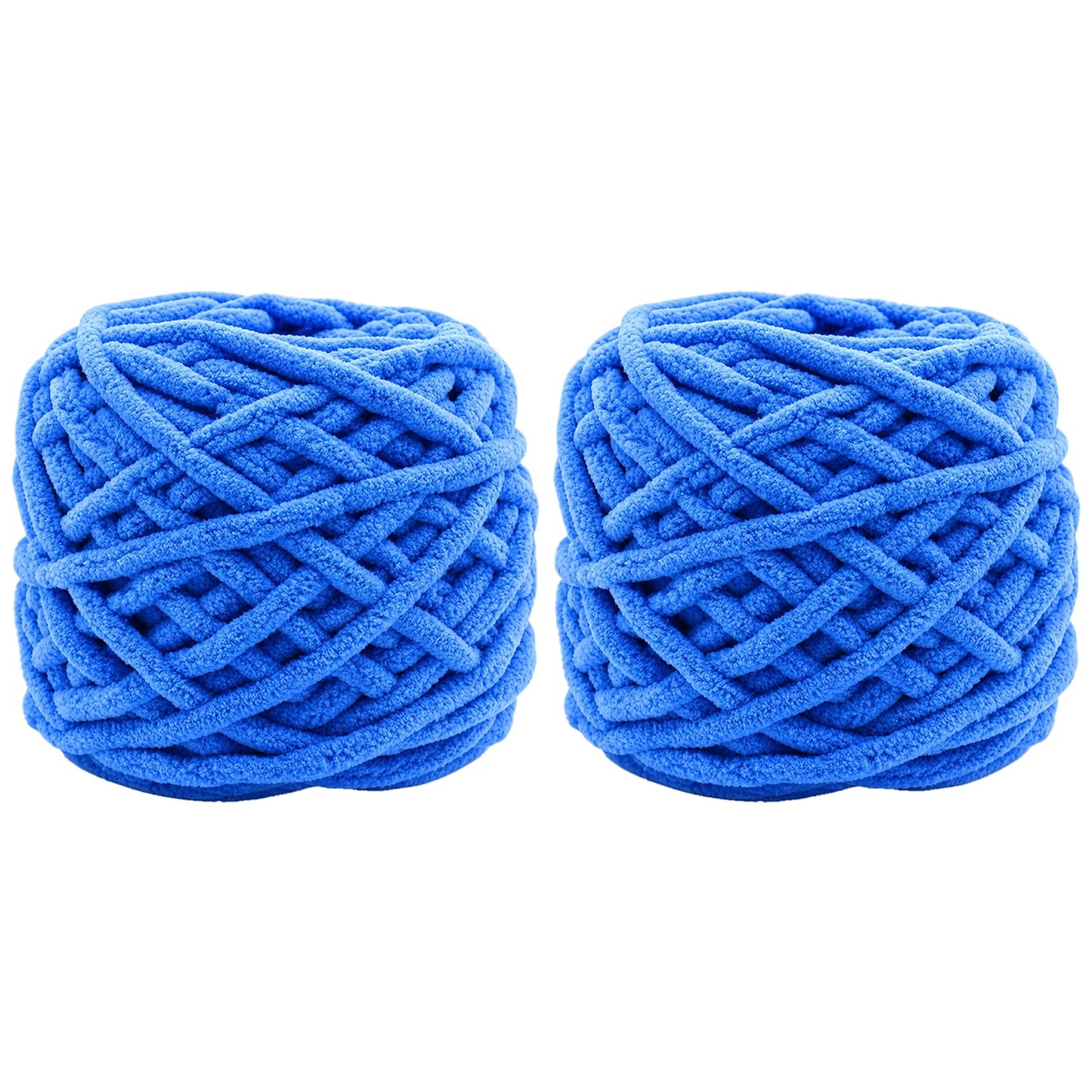 Soft Chenille Yarn for Crocheting Knitting Plush Crafts Blankets Scarves Hats and DIY Projects 100 Grams/3.52oz 54.68 yards, Pack of 2