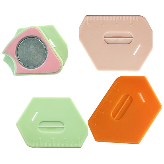 3PCS Magnetic Seam Guide Set for Sewing Machines with Scale for Quilting and Fabric Alignment