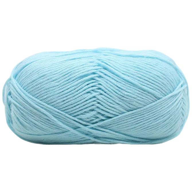 4-Ply Fingering Weight Yarn, 153 Yards 50g/1.76oz 100% Cotton Thin Yarn for Crochet & Knitting