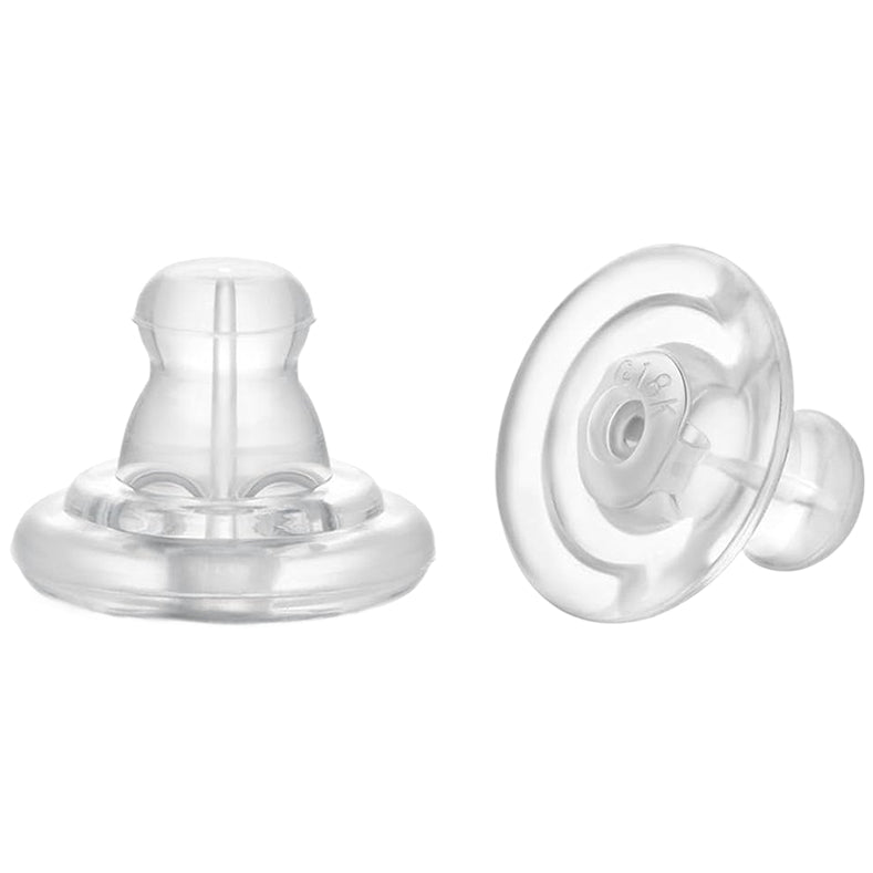 Secure Silicone Earring Backs Replacement Locking Earring Stoppers for Studs Sensitive Droopy Ears Adults
