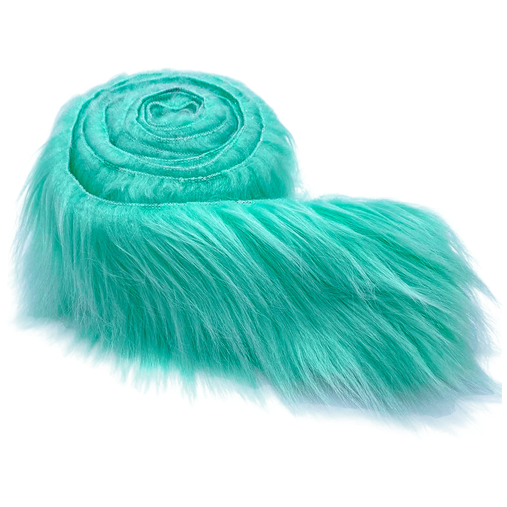 60 Inch Faux Fur Fabric Precut Strips Fluffy Craft Fur for Gnome Beards and Costumes