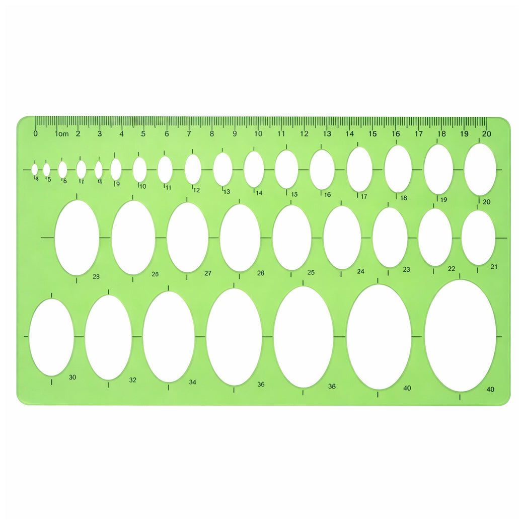 Professional Circle Template Guide with Inch and Metric Graduations for Drafting Drawing Woodworking and Design Tools