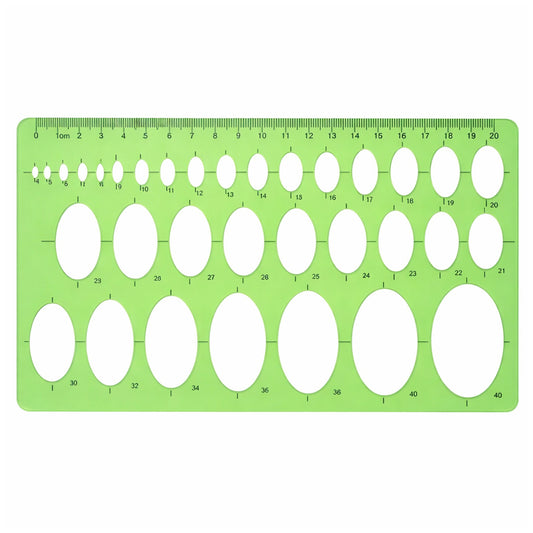 Professional Circle Template Guide with Inch and Metric Graduations for Drafting Drawing Woodworking and Design Tools