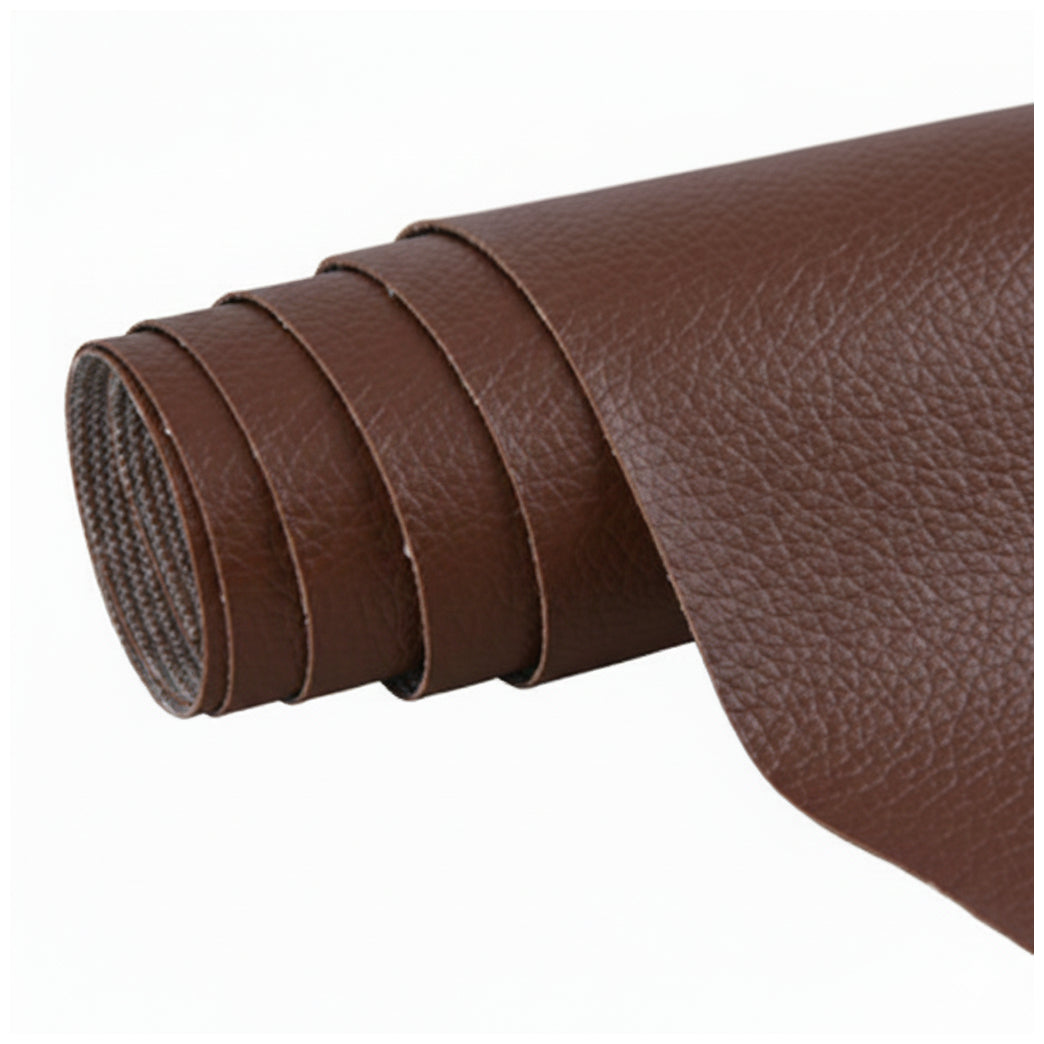 Waterproof Faux Leather Vinyl Fabric Sheets 0.6mm Thick UV Resistant Upholstery Material for DIY Repair Crafts