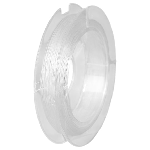 Crystal Clear Elastic Bracelet String Cord for Jewelry Making Beading with Clay Pony Seed Beads