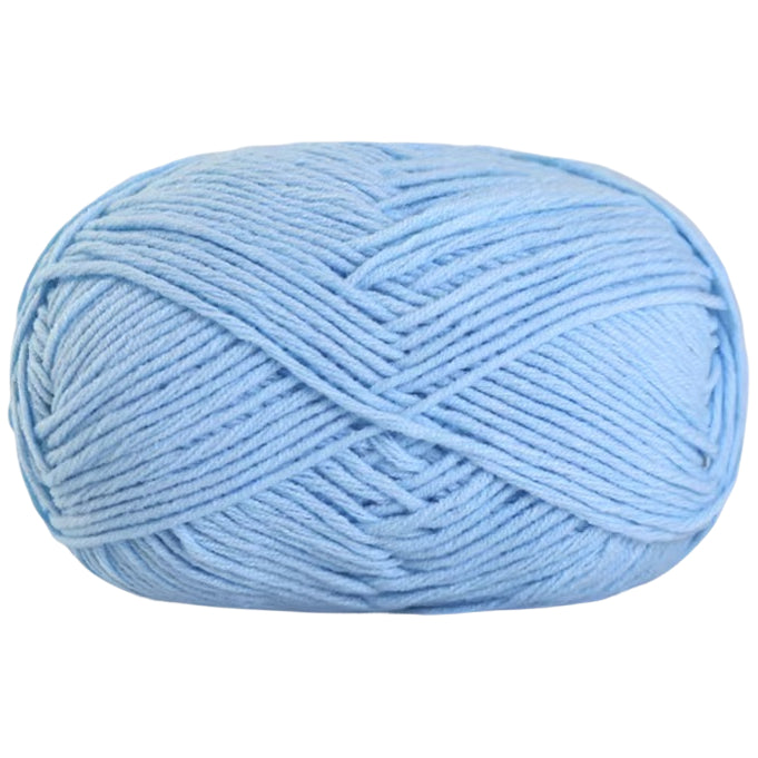 Soft Cotton Acrylic Blend Yarn for Crochet Knitting Amigurumi Projects, 50 Grams/1.76oz 140 yards