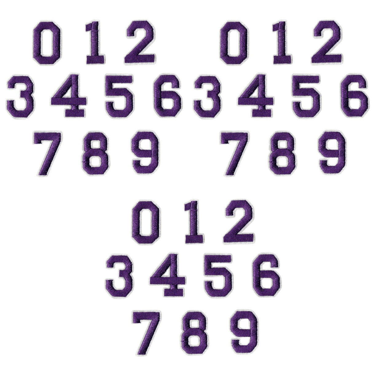 Iron-On Alphabet and Number Embroidered Patches for Clothing, Hats, Jeans, DIY Crafts and Sewing Repairs