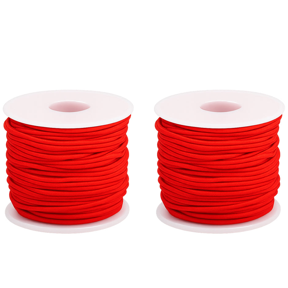 1mm Stretchy Elastic Cord for Bracelet and Jewelry Making, 330 Feet Each, Pack of 2