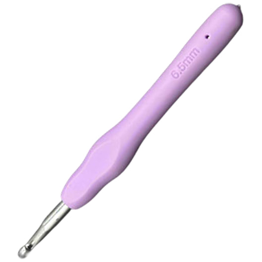 Ergonomic Aluminum Crochet Hook with Comfortable Handle for Arthritic Hands and DIY Knitting