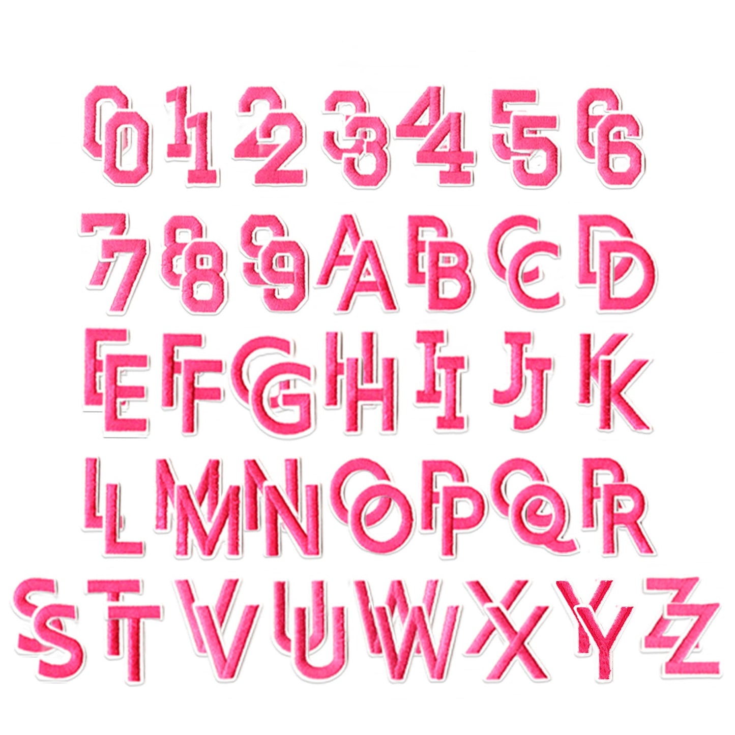 Iron On Alphabet Letter Patches A to Z Embroidered Applique for Clothes Hats Jeans