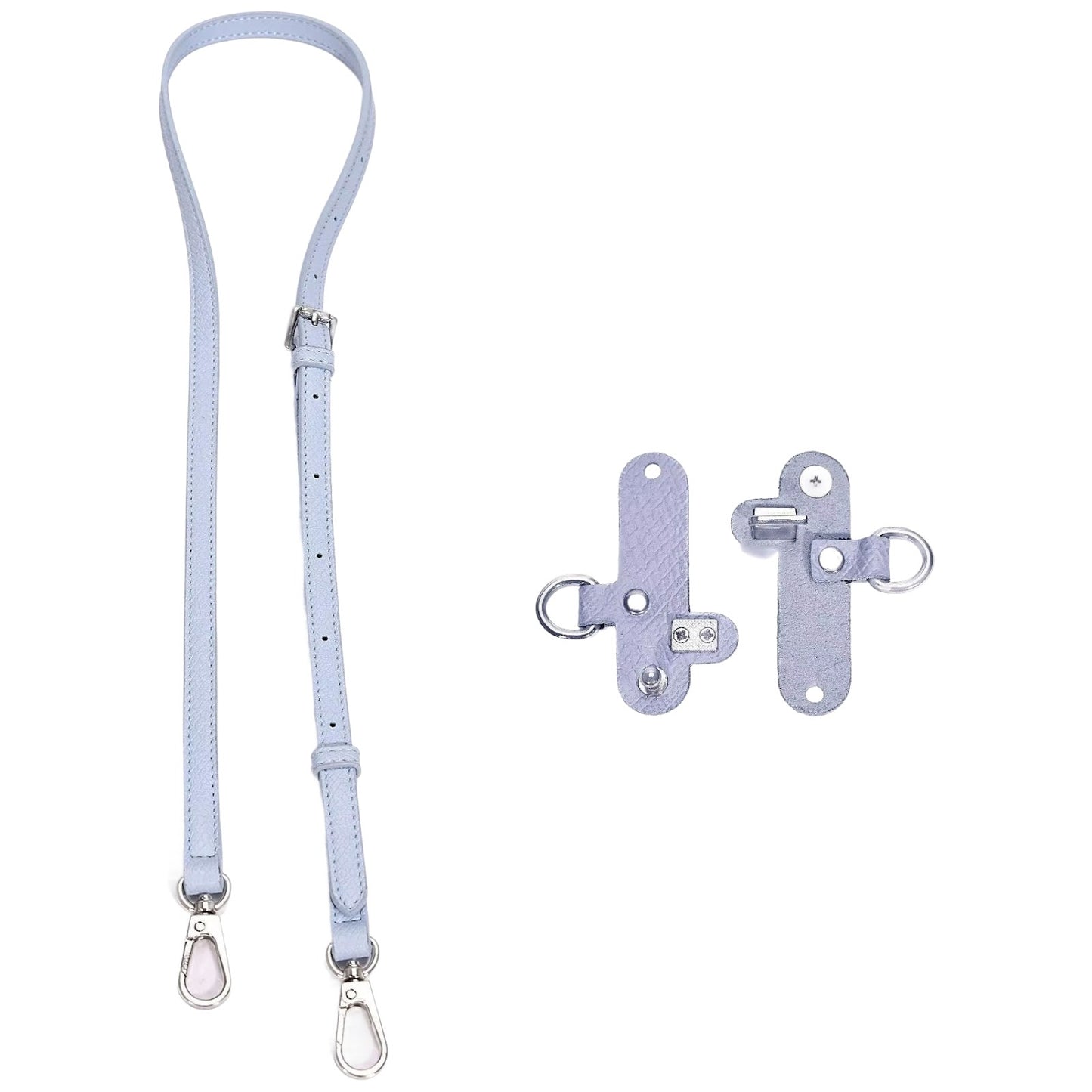 Adjustable Leather Crossbody Shoulder Strap Replacement Conversion Kit for Mini Pouch Bags 94–124cm