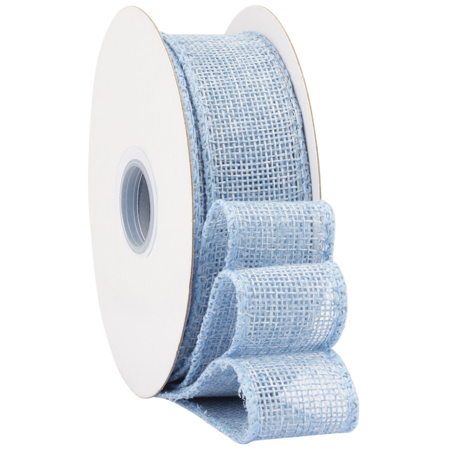 Burlap Wired Edge Ribbon 1.5 Inch x 10 Yards Natural Solid for Bows, Wreaths, and Decorations