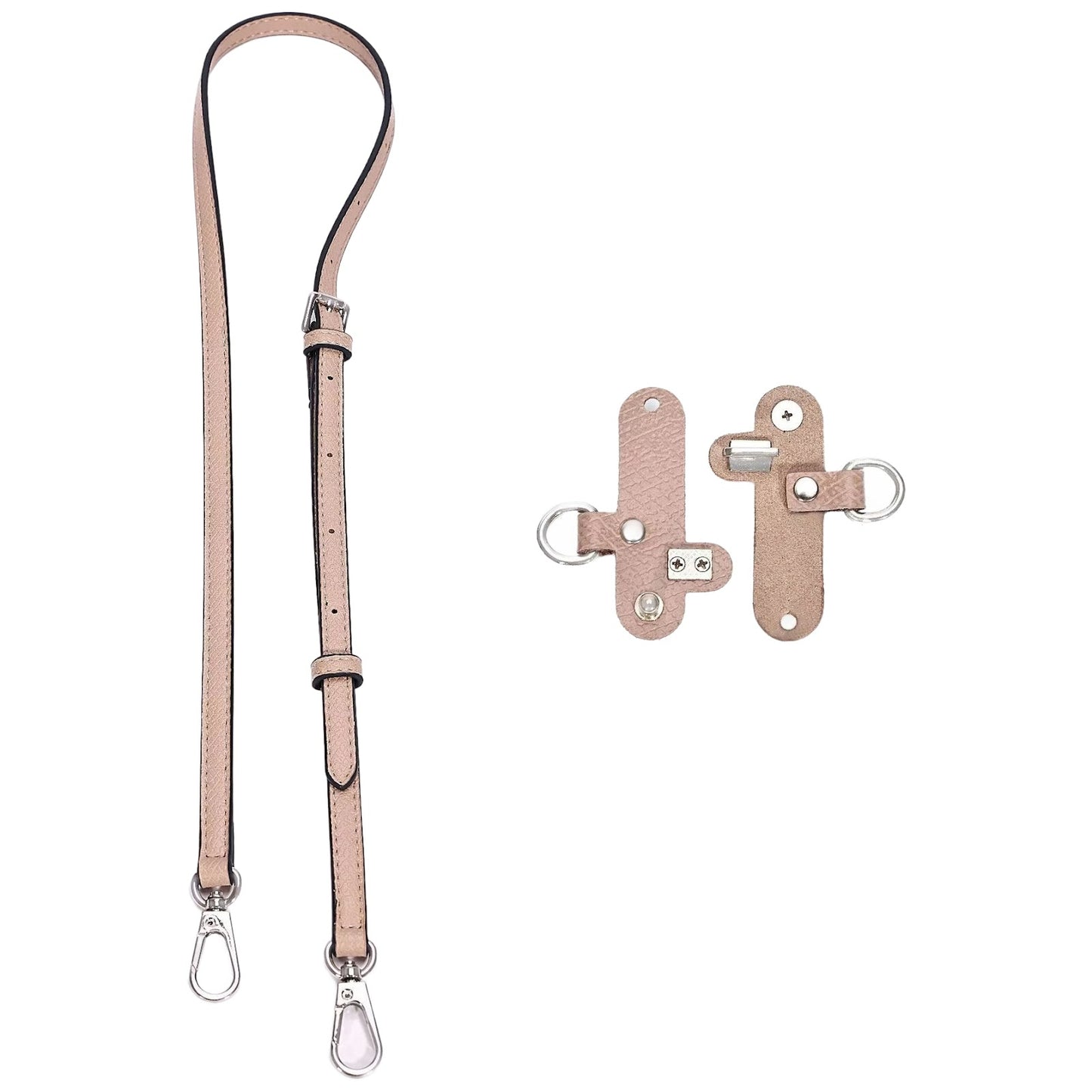 Adjustable Leather Crossbody Shoulder Strap Replacement Conversion Kit for Mini Pouch Bags 94–124cm