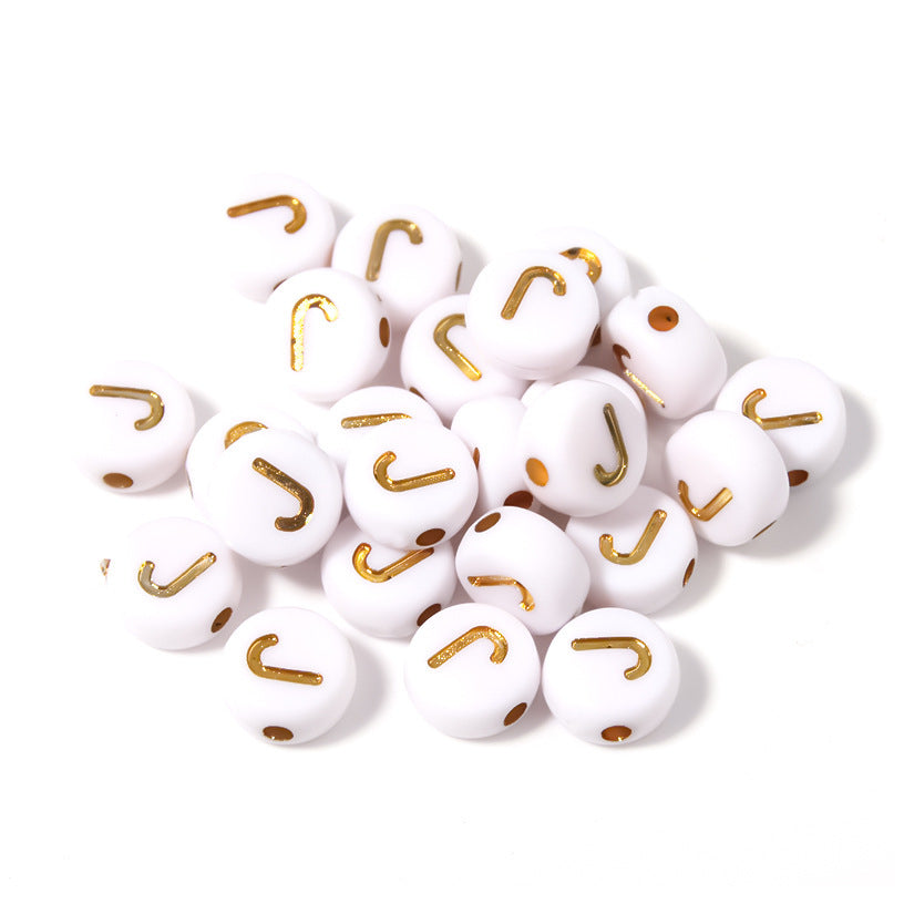 Alphabet Letter Beads 4x7mm Acrylic Round Beads for Bracelets Necklaces Keychains DIY Jewelry, Pack of 300