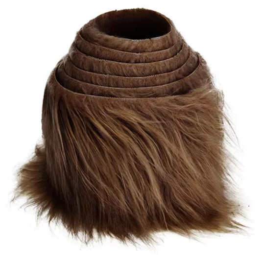60" by 2" Faux Washed Fur Trim Fabric Strip for DIY, Wedding, Gnome Beards & Holiday Decor