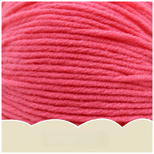 Carmine Super Soft 4-Ply 50g/1.76oz, 180yds Cotton Acrylic Blend Yarn, Sport Weight for Sweaters, Dolls, and Baby Crochet