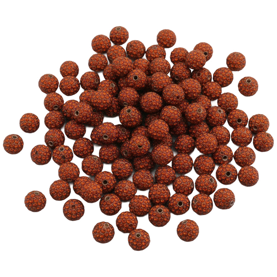 Sparkle Rhinestone Clay Beads Round Disco Spacer Beads for Jewelry Making, Bracelets, Earrings and DIY Craft Projects