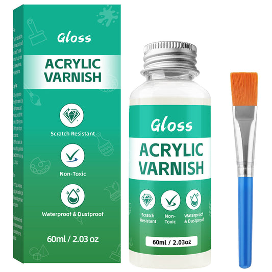 Air Dry Clay Glaze Varnish for Protective Coating and Quality Finish Prevent Cracking Scratches and Wear