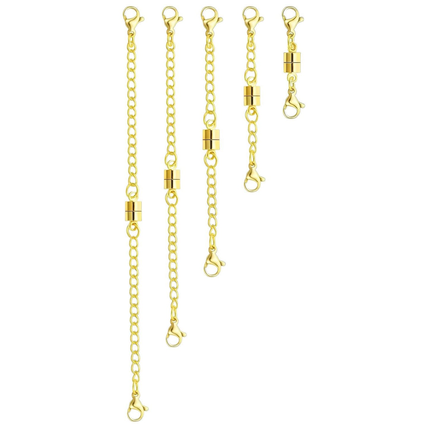 Magnetic Necklace Extender Clasps for Women Easy Connect Closures Adjustable Necklace Length Accessories