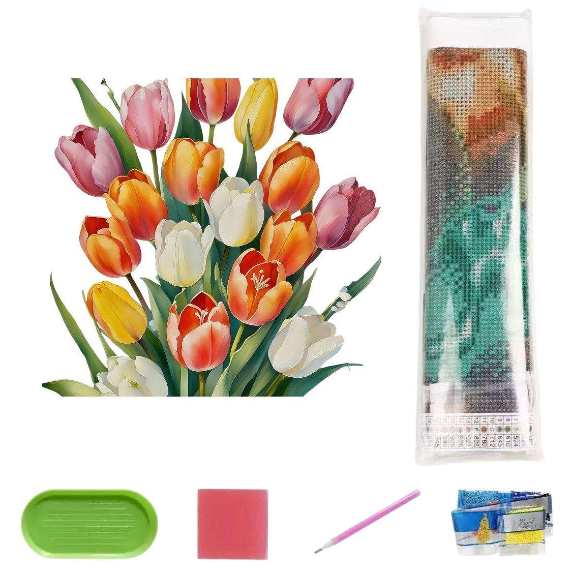 5D Full Drill Diamond Painting Kit 30x40cm HD Canvas with Tools for DIY Wall Decor Gift Crafts