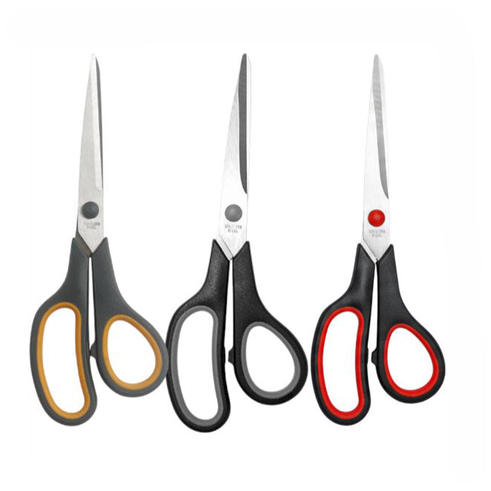 Multipurpose Scissors with Ergonomic Handles for Home, Office, Sewing and Craft Cutting, Pack of 3