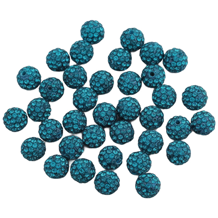 Sparkle Rhinestone Clay Beads Round Disco Spacer Beads for Jewelry Making, Bracelets, Earrings and DIY Craft Projects