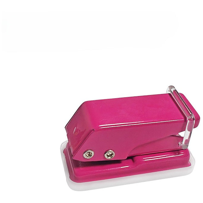 6mm Single Hole Paper Punch Reduced Effort Handheld Puncher with Lock for Office Crafts Ticketing and DIY Projects