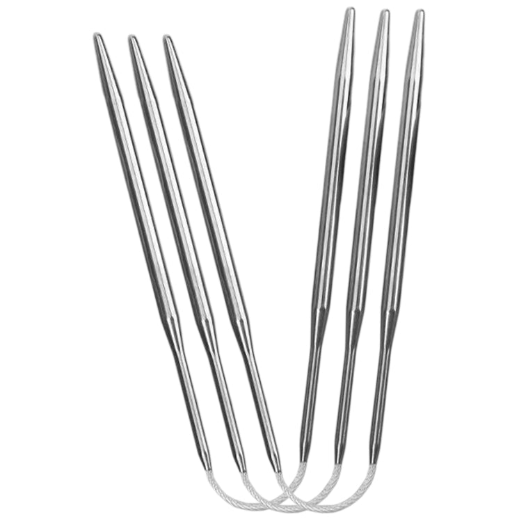 3pcs Double Pointed Stainless Steel Knitting Needles Set for Knitting Socks, Cuffs, and Hats
