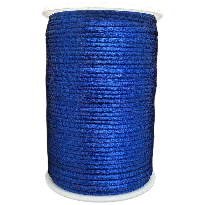2mm Satin Nylon Cord 100m for Jewelry Making, Beading, Macrame, and Chinese Knot Crafts