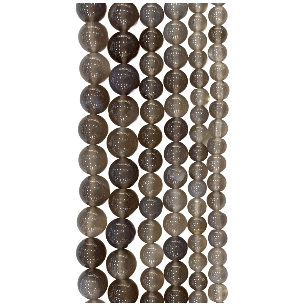 Natural Hematite Gemstone Round Beads 15 Inch Strand for Jewelry Making and Craft Design