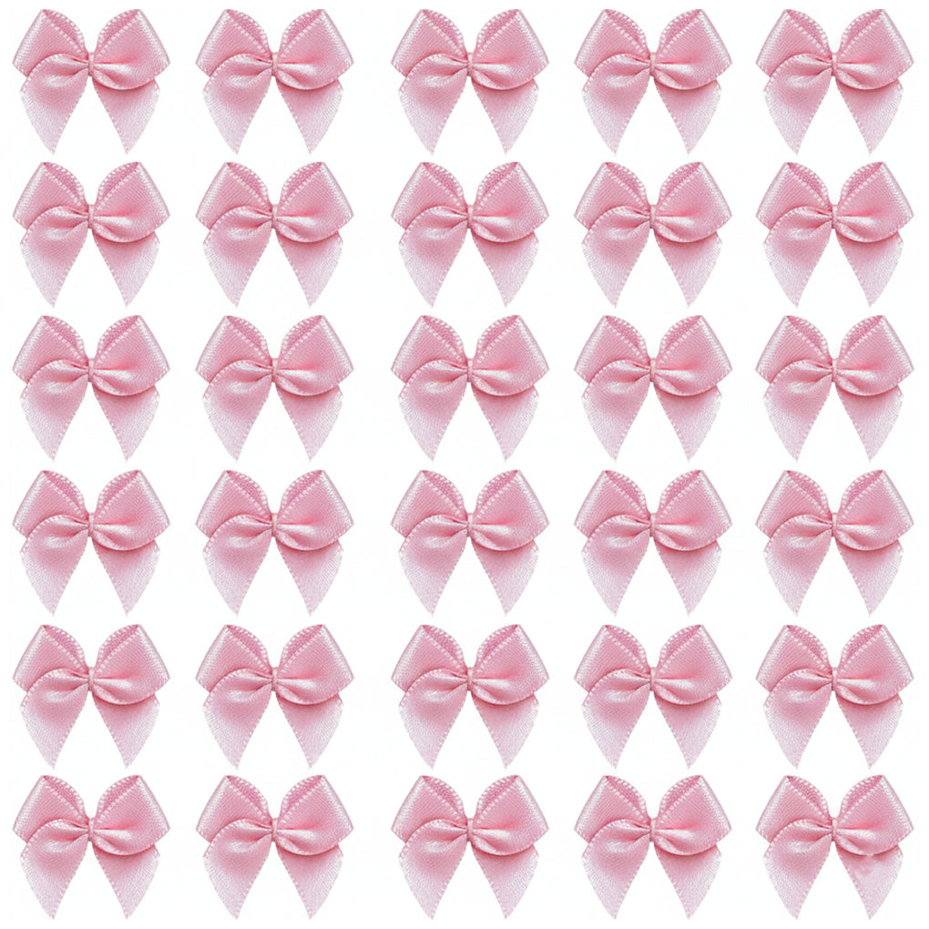 1 Inch Mini Satin Ribbon Bows for DIY Crafts Wedding Decor and Gift Box Decoration