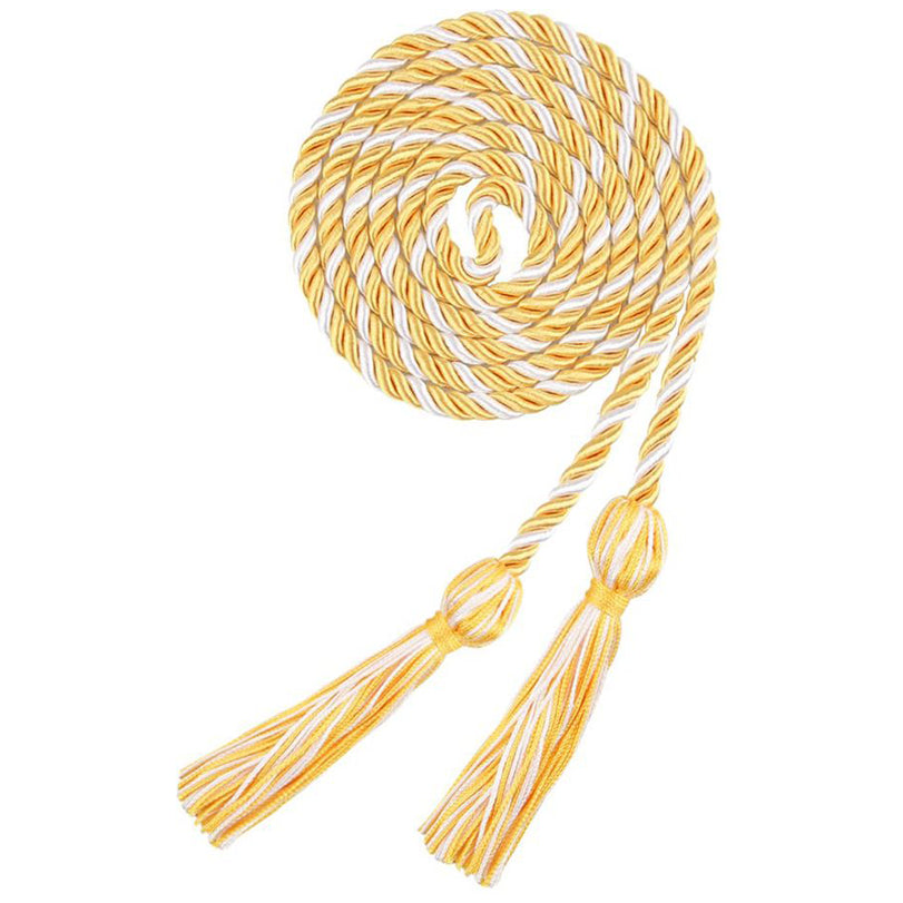 67 Inches Gold Graduation Cords for 2025 Ceremonies Braided Style Honor Tassel Rope