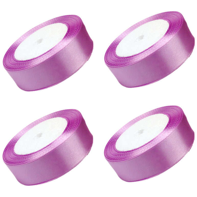 Satin Ribbon 4 Rolls 40 Yards for Gift Wrapping Crafts Weddings and Decorations