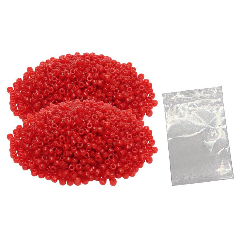 Plastic Pony Beads for Bracelets, Hair Braids, Jewelry Making and DIY Craft Projects