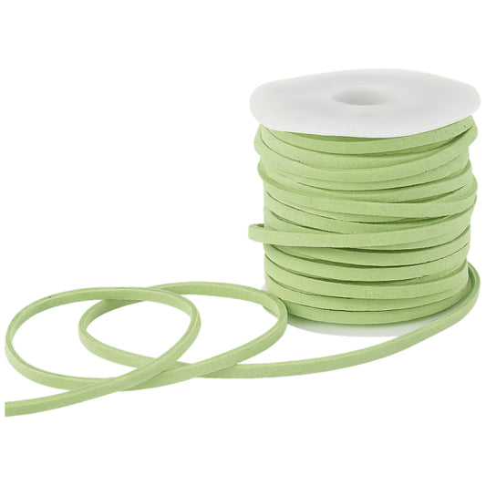 2.6mm x 5m Flat Genuine Leather Cord for Braiding, Jewelry Making, and Craft Projects