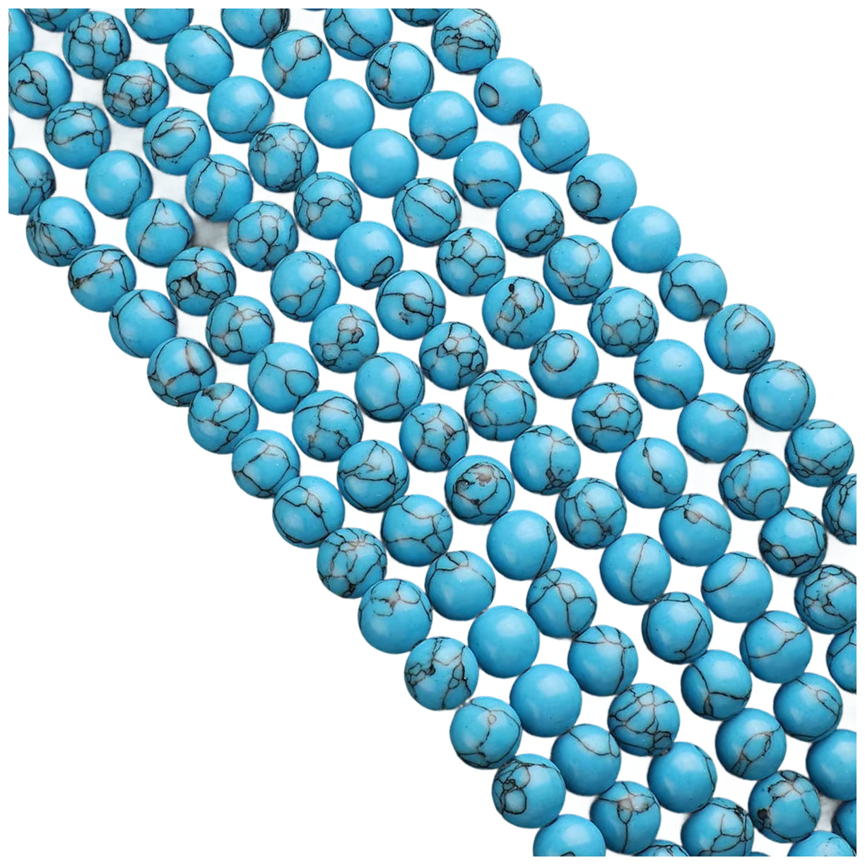 Natural Agate Round Gemstone Beads Polished Stone Loose Beads for Jewelry Making 15 Inch Strand
