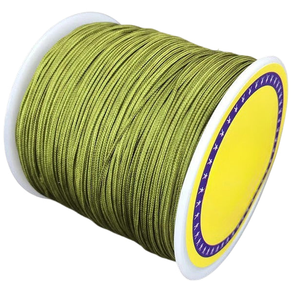 0.8mm-100m Nylon Knot Cord for DIY Jewelry, Beading, Macrame, and Craft Projects